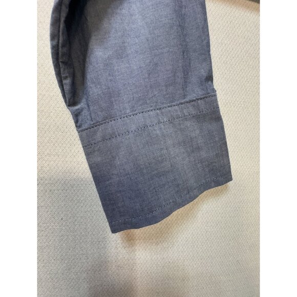 J. Crew Chambray Tunic Shirt Womens Small Blue Long Sleeve Button Front Casual - Picture 8 of 12